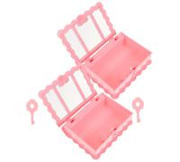 2 Pcs Scatole Per Libri Cofanetti Piccolo Contenitore La Conservazione