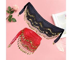 2 Pcs Sciarpa Per La Pancia Accessori Danza Bambina Di Danzatrice Del Ventre