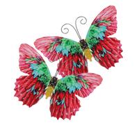 2 Pcs Scultura Da Parete Arazzi Farfalla Decorazione Appendiabiti Con