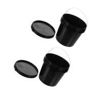 2 Pcs Secchio Di Vernice Con Coperchio Vuoto Barattolo in Plastica