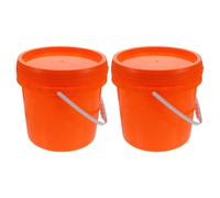 2 Pcs Secchio Pittura Plastica Con Coperchio Contenitori Di Vernice Contenitore