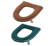 2 Pcs Sedile Imbottito Copertura Con Cerniera Copri Tazza Wc Copertine Bagno