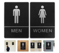 2 Pcs Segnaletica Dei Servizi Igienici Uomini Donne Guida Per La Toilette