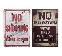 2 Pcs Segnaletica Di Sicurezza Cartello Allarme Segni All'aperto