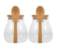 2 Pcs Serbatoio Di Stoccaggio Sigillato Trasparente Barattolo Caramelle