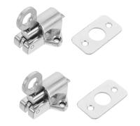 2 Pcs Serratura Chiavistello Con Chiusura Automatica Nottolino Porta Ad Anello