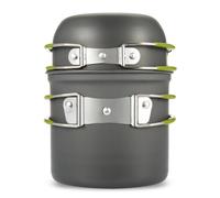 2 Pcs Set Cucina Campeggio Pentole Padelle Da Utensili Zaino Spalla