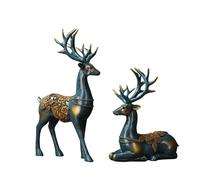 2 Pcs Set Di Ornamenti Decorativi Decorazioni Cervi Natale Arredamento Renne