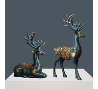 2 Pcs Set Di Ornamenti Decorativi Decorazioni Natalizie Arredamento Renne