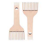 2 Pcs Set Di Telaio Strumento Per Tessitura Fai Da Pettine Tappeti Pezza