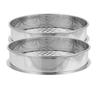 2 Pcs Setaccio Da Giardino Utensile Per Setacciare Terreno Acciaio Inossidabile