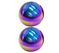 2 Pcs Sfera Specchio Da Giardino Globe Fiori Metallo Guardare Le Palle