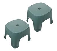 2 Pcs Sgabello in Plastica Sgabellino Da Bagno Poggiapiedi Per WC