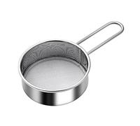 2 Pcs Sieve Fine Mesh Flour Sifter Sugar Cocoa Matcha Powder Colander Hand-held Stainless Steel Strainer