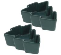 2 Pcs Snack Serving Plate For Festive Vassoio Per Dolci Natalizio Ceramica