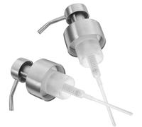 2 PCS Soap Dispenser for and Lotion Bottles Testa Della Pompa in Metallo