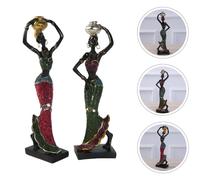 2 Pcs Soprammobile Casa Ornamento in Resina Sculture Di Arredamento Retrò