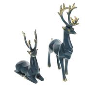 2 Pcs Soprammobili Soggiorno Arredamento Del Scultura Di Animali