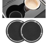 2 Pcs Sottobicchieri Auto, Car Coaster, Portabicchieri Auto, Porta Bicchieri Auto