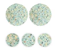 2 Pcs Sottobicchieri Ceramica Rotondi in Tampone Per Tazza Bevande