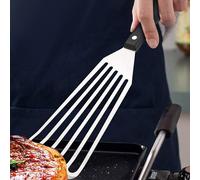 2 Pcs Spatola Per Girare Pancake Spatole in Acciaio Inox Da Cucina