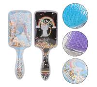 2 Pcs Spazzola Da Viaggio Per Capelli Pettine Pettini Di Plastica