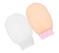 2 Pcs Spazzola Esfoliante Guanti Esfolianti Asciugamano Scrubber Da Bagno
