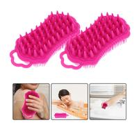 2 Pcs Spazzola in Silicone Per Capelli Pettine Massaggio Del Cuoio Capelluto