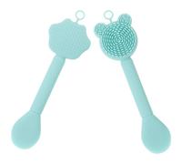 2 Pcs Spazzola Per Il Viso in Silicone Pennello Maschera Facciale