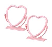 2 Pcs Specchio Per Scrivania Portatile Trucco Desktop Cosmetico Da Tavolo