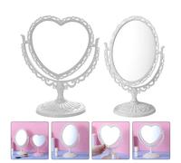 2 PCS Specchio Tavolo Specchiera Da Per Trucco Desktop Cosmetico