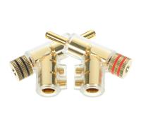 2 Pcs Spine A Banana Per Altoparlanti Connettori Altoparlante Spina