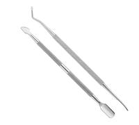 2 Pcs Spingi Cuticole Professionale a Doppia Testa, Rimuovere le Cuticole, 2 in 1 Taglia Cuticole Strumento per la Cura delle Unghie, Raschietto per Unghie in Gel Smalto per Manicure e Pedicure