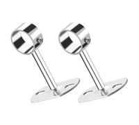 2 Pcs Staffa Palo Supporto Per Bastone Tende Presa Dell'armadio Portapalo