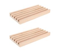 2 Pcs Staffa Portaoggetti Domino Carte Da Gioco Della Carta Legno