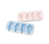 2 pcs stampi per ghiaccioli in silicone stampi per ghiaccioli di grado alimentare con bastoncini antiaderenti per bambini riutilizzabili per bambini stampo di ghiaccio multifunzionale per uso fai-da-
