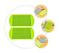2 Pcs Stampini Ghiaccio Silicone Mini Per Stampo Vaschette Cubetti Di