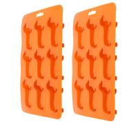 2 PCS Stampo Cubetti Ghiaccio Vaschetta Silicone Per Reticolo Di