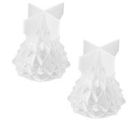 2 Pcs Stampo in Silicone Dell'albero Di Natale Stampi Per Festività Alberi Mini