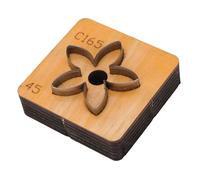 2 PCS Stampo per Taglio Cuoio, Utensile per Taglio Cuoio a Forma (45mm) | Stampo in legno per taglio a fustella, taglierina per pelletteria, stampo per goffratura su pelle per lavori artigianali