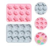 2 Pcs Stampo Per Torte Silicone Fiore Decorazione Di Stampi Cioccolato in