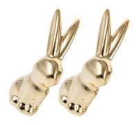 2 Pcs Statua Del Coniglio Figurine Per La Decorazione Della Casa