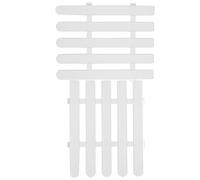 2 Pcs Steccato in Plastica Per Giardino Staccionata Recinzione Paesaggistica