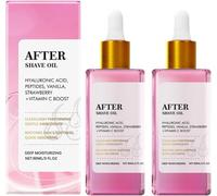 2 Pcs Strawberry Vanilla After Shave Oil for Women, After Shave Perfume Oil - Strawberry & Vanilla Scent, Prevent Ingrown Hairs & Dryness, Treatment for Smooth Skin