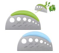 2 PCS Stripper a Stelo a Erbe 7 Fori in Acciaio Inox, Rimuovi Foglie per Timo, Rosmarino, Prezzemolo e Cavolo, Strumento da Cucina Compatto per Verdure a Stelo