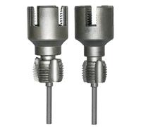 2 pcs strumento di threading del tubo esterno interno da 3/4 pollici, 1 pollice, strumento di threading in acciaio del tubo in PVC perfetto per il trapano elettrico