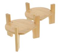 2 PCS Supporto in Legno Per Distributore D'acqua Dispenser Bevande Stand