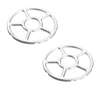 2 Pcs Supporto per Pentola in Lega Multifunzione, Anello di Supporto per Wok da Cucina, Supporto Antiscivolo per Fornello, Porta Fornello Universale, per Caffettiere a Fuoco Lento