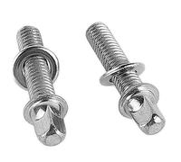 2 pcs tamburi in ferro a vite stretta in acciaio inossidabile aste di tensione dell'accessorio di sostituzione a percussione per tamburi sintetici latini jazz rock (WC900)