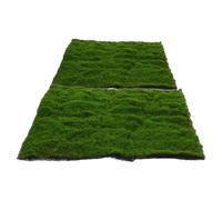 2 Pcs Tappeto Erboso in Muschio Artificiale Prato Per Patio Finta